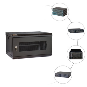 6U nero stile europeo rete DVR NVR armadietto dati custodia a parete quadrata appeso Design funzionale scatole di stoccaggio contenitori - Product Image 5