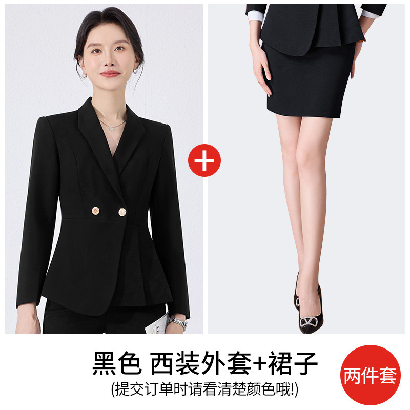 black suit dress