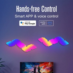 LEDEAST LXQG06 Smart LED triangolare a nido d'ape luce intelligente per controllo APP lampada da parete LED luce atmosfera da DIY - Product Image 4