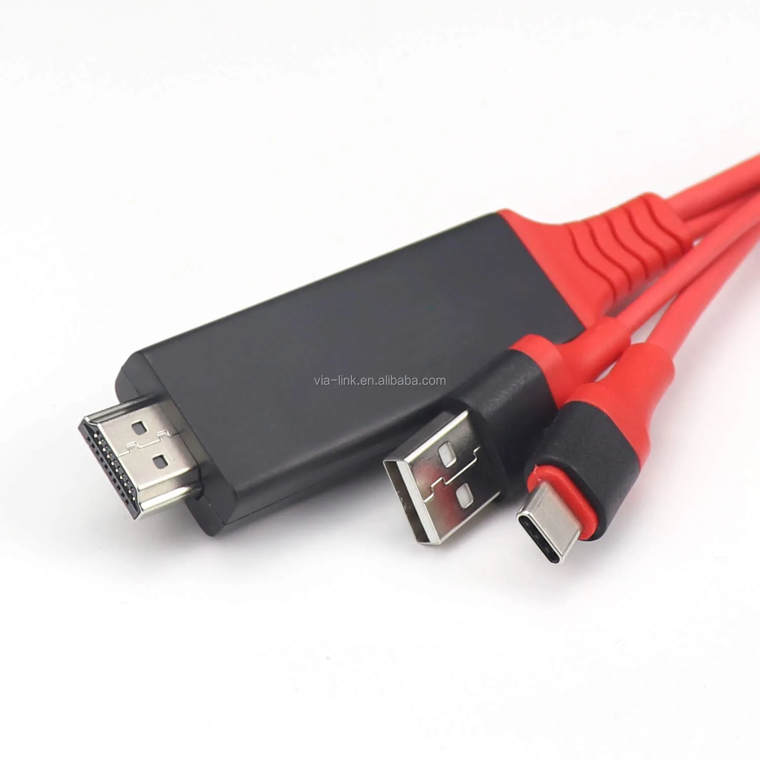 USB-C tipo C teléfono móvil Micro USB 8pin a TV HDTV Cable conector