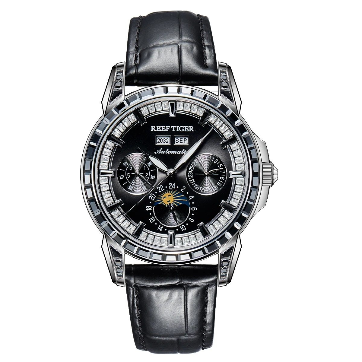 Black silver black