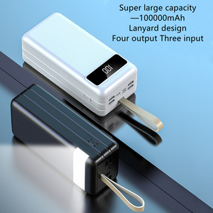 Cargador rápido de 2.1A de gran capacidad, Banco de energía de 100000 mah con 4 salidas USB, 3 puertos de entrada, portátil, 100000 mAh - Product Image 4
