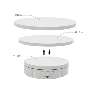 360-Grad-Fotografie Plattenspieler rotierender elektrischer Plattenspieler motorisierter rotierender Displayst änder für Schmuck uhr Produkt anzeige