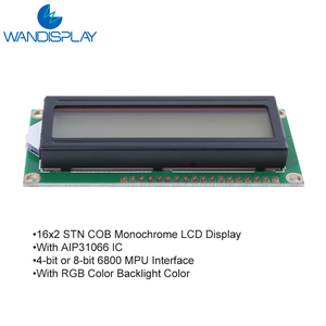 Wandisplay carattere LCD 1602 modulo LCD personalizzato STN VA Display LCD 16x2 prezzo con Banklight RGB - Product Image 3