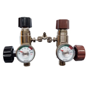 Factory Direct Sale High Quality Double Valve Gas Cylinder <strong>Regulator</strong> Use for Propane and <strong>Nitrogen</strong> Gas Cylinder