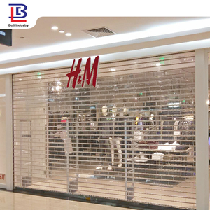 Papan desain Modern otomatis kristal transparan mal belanja pintu rana bergulir - Product Image 4