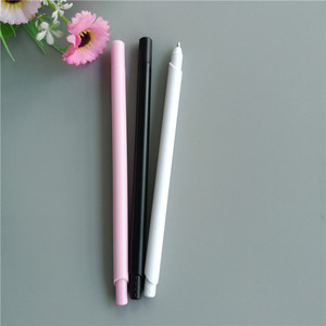 塑料廉价多色直圆珠笔，带帽定制印刷文具标志 - Product Image 1
