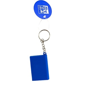 พวงกุญแจยางพีวีซีสีฟ้าพวงกุญแจ2D ปรับแต่งดีไซน์ใหม่ - Product Image 5