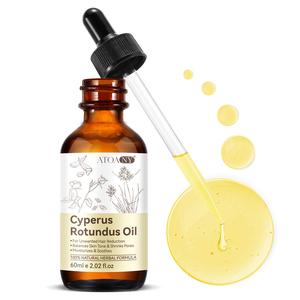 ATOANY özel etiket 60ml saf doğal cilt epilasyon için istenmeyen saç büyüme Cyperus Rotundus yağı azaltır