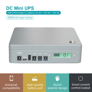CE certificata DC up con Lifepo4 30000mAh 3.2V 12V 5A 19V 4A tipo C di uscita con caricatore solare per WIFI Router Modem di rete - Product Image 3