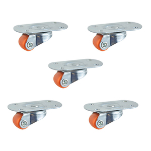 0.5 Inch Nylon Small Caster Wheel 4 <strong>Swivel</strong>/Set Type Comes with Screw Bag Can <strong>Be</strong> Pasted - Product Image 1