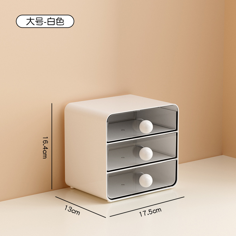 Large white three-drawer bag