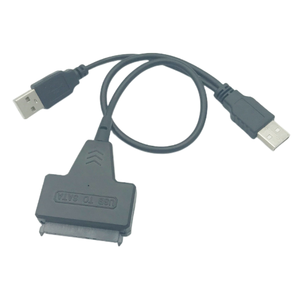 <strong>USB</strong> 2.0 <strong>to</strong> <strong>SATA</strong> 7+15 Pin 22 Pin Connector Cable for <strong>2.5</strong>&quot; Inch Hard Disk Drive HDD Dual USB2.0 <strong>USB</strong> 2.0 <strong>to</strong> <strong>SATA</strong> 22Pin Adapter - Product Image 4