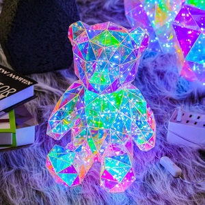 2025ไฟ LED รูปหมีเรืองแสงรูปหมีเรืองแสงพร้อม USB + กล่องแบตเตอรี่ของขวัญวันวาเลนไทน์ - Product Image 1
