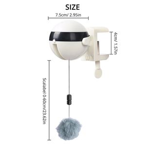 室内猫狗互动电动机器人鼠标玩具自动可持续毛绒宠物玩具带羽毛盒包装 - Product Image 4