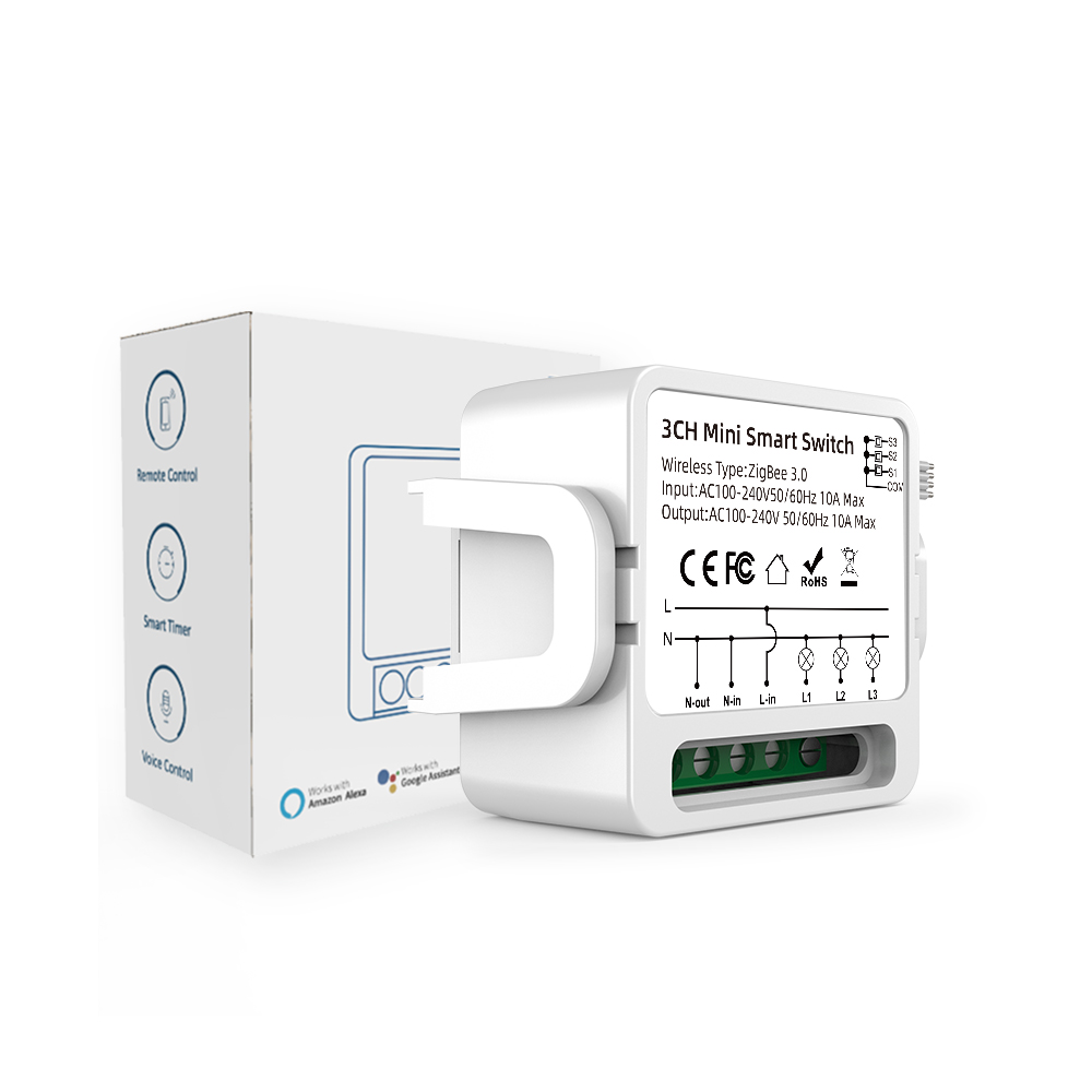 Blanc-3 gangs Zigbee 10A