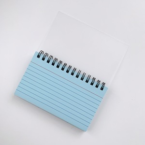 Cuaderno de bobina desmontable con tarjeta de índice de papel de nota Regalo de Libro encuadernado en espiral hecho de cubierta de papel duradera