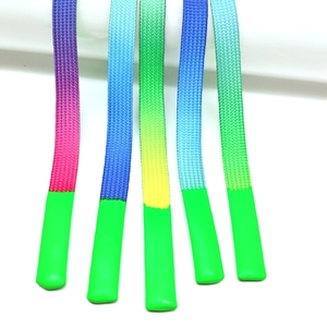 Cordón impreso personalizado Sudadera con capucha Cordones con puntas de silicona - Product Image 4