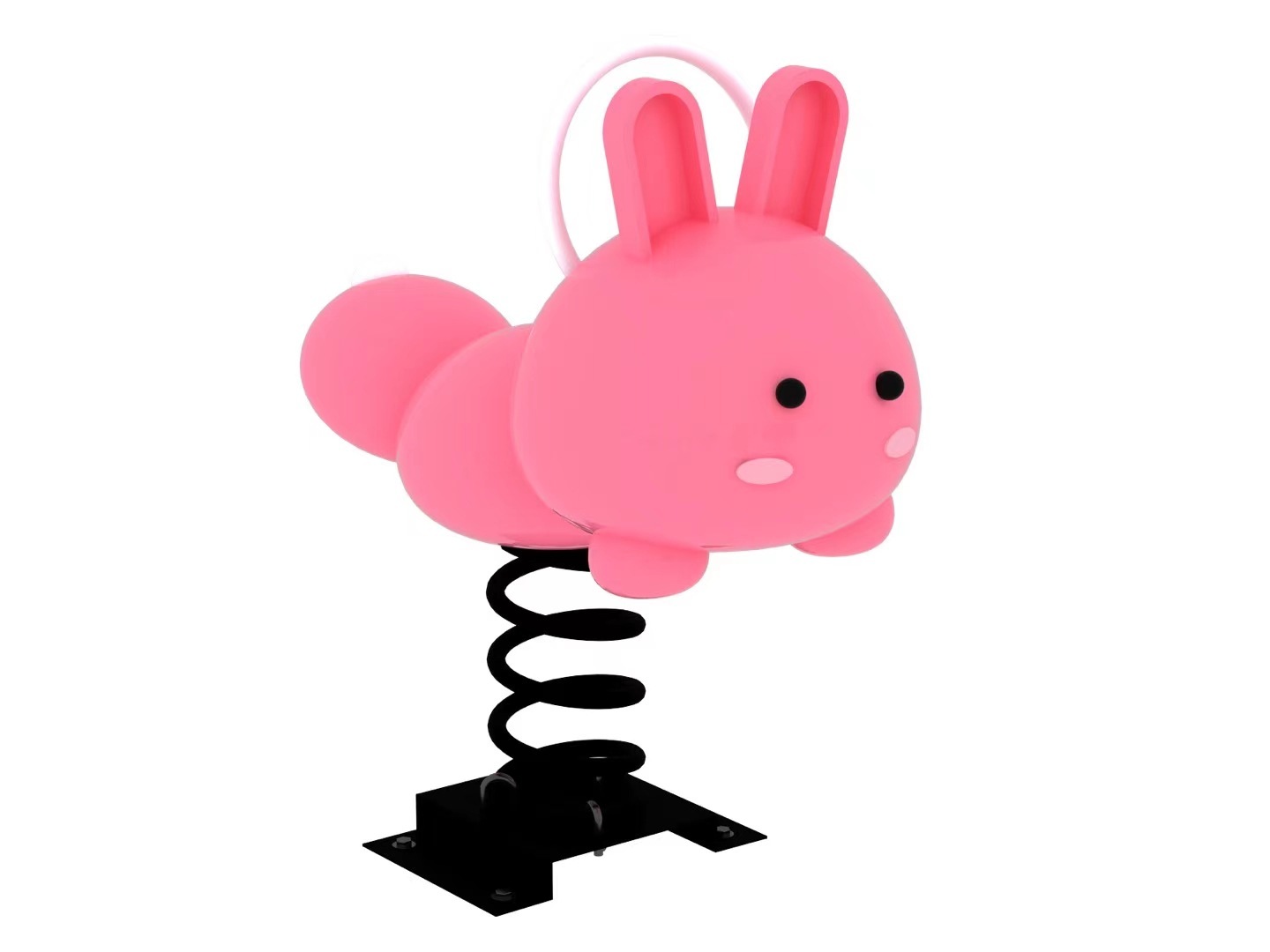 Lapin poilu rose 90*50*85CM