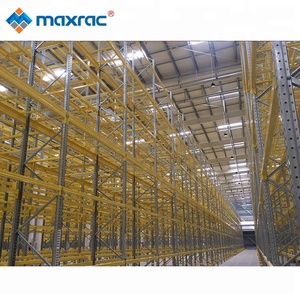 Sistema de estantería de paletas de acero de varios niveles con protección contra la corrosión para estantes y estantes apilables de almacenamiento de almacén - Product Image 1