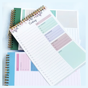 5 Cores B5 Bobina <span class=keywords><strong>Notebook</strong></span> 50 Folhas/Pack Estudante Papelaria Diário Do Escritório Espiral Encadernação <span class=keywords><strong>PP</strong></span> Capa para...