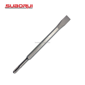 SUBORUI Set mata bor untuk dinding beton, Set mata bor palu Bohrer Plus pisau pahat bentuk U, pahat datar isi 4 buah - Product Image 5