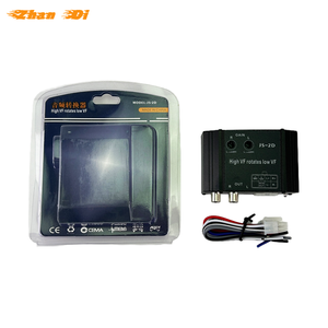 Car Audio RCA Speaker Convertidor de salida de línea de nivel alto a bajo Convertidor de impedancia de coche de 2 canales con dispositivo de retardo de tiempo