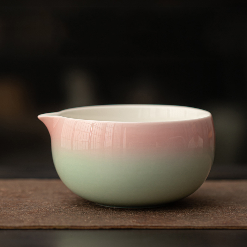 Tazón de matcha rosa