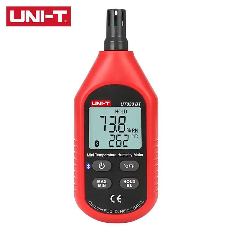 UNI-T 온도 습도 미터 BT 미니 디지털 공기 온도 습도 미터 온도계 습도계 테스터 UT333 BT