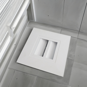 Modernes Design Luftstrom dekor HLK-Entlüftung abdeckung Aluminium-Seitenwand-Decken diffusor mit Luft schlitz öffnungen für den Büro einsatz - Product Image 3
