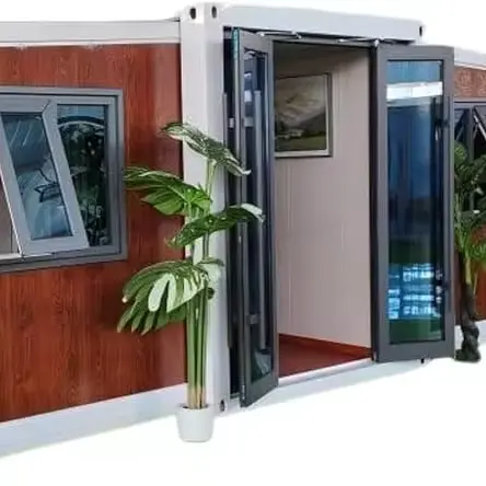 XH rumah kontainer struktur baja, rumah modular yang dapat diperluas untuk ruang keluarga