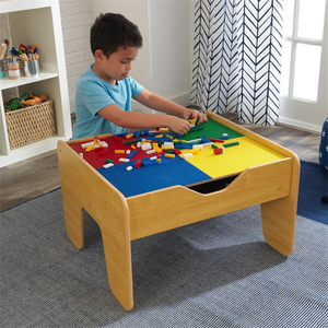 Hot Selling Reversible Top Aktivität stabelle Bausteine Kids Wooden Play Activity <span class=keywords><strong>Table</strong></span> - Product Image 3