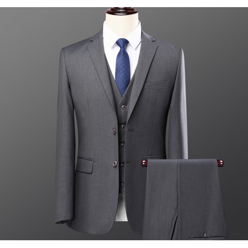 Costume gris et pantalon habillé à deux boutons