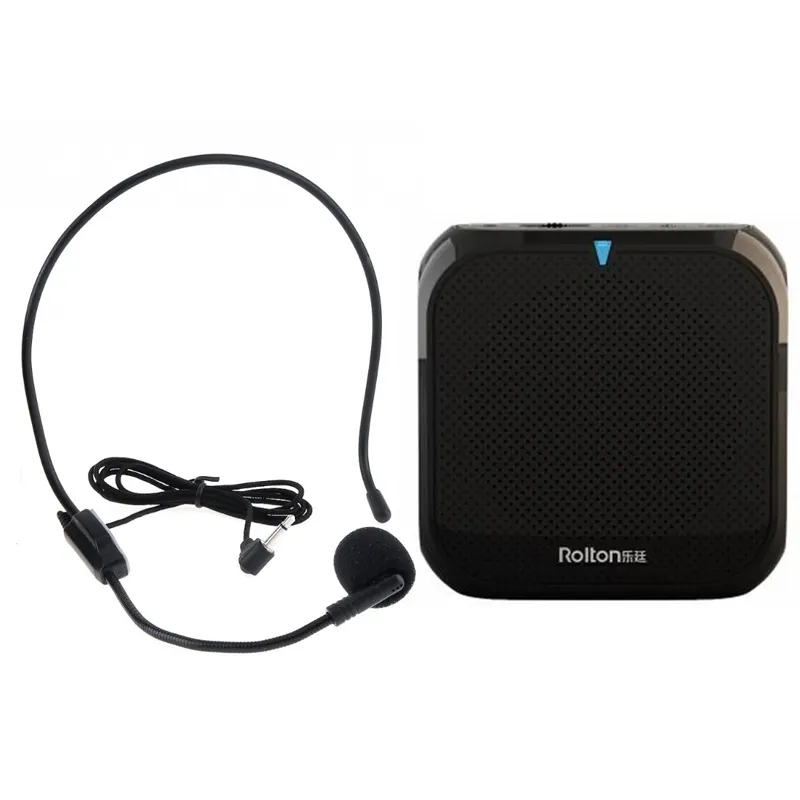 Gutes Feedback OEM-Logo Rolton K400 Mini-Audio-Lautsprecher Megaphon-Sprachverstärker-Unterstützung FM-Radio TF MP3