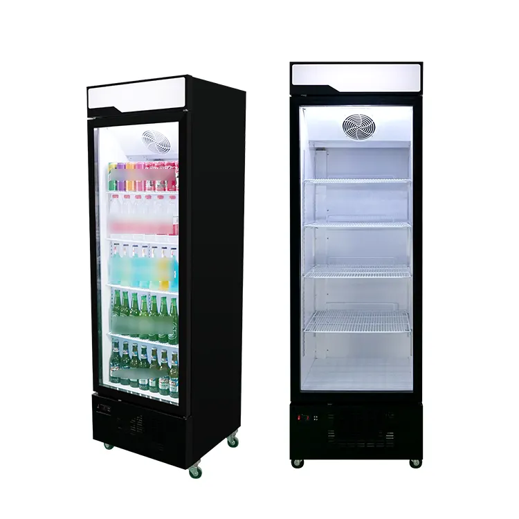 MEISDA NWE SC350B impianto di refrigerazione supermercato slim montante display commerciale frigo con porta in vetro