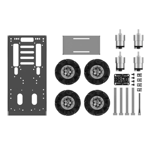 Omni direktion ales Radroboter-Auto-Chassis Für RC-Roboter, Aluminium legierung rahmen, DIY-Codierung programm Python Robotic AI Learning