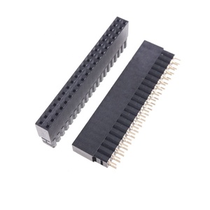 40 Pin 2.54mm Pitch Dual Spacer Receptacle Socket GPIO Header für Raspberry Pi A +/B +/Pi 2/Pi 3 - Tall 2x20 Female Header DIP