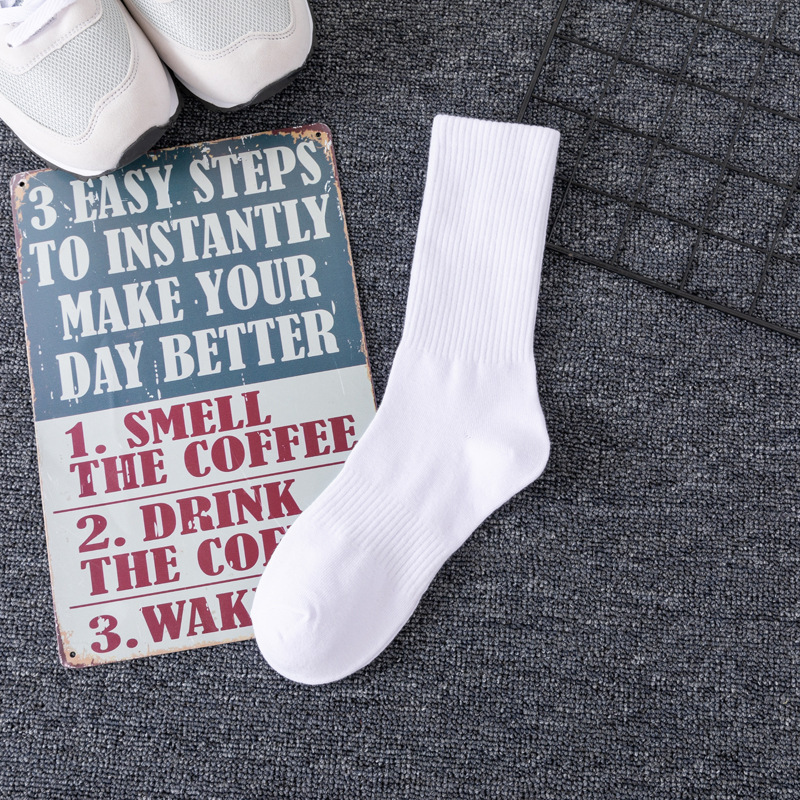 Chaussettes hautes blanches
