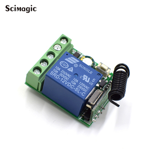 SMG-801 12V Mini Wireless RF Fernbedienung Lichtsc halter 10A Relais Ausgang Radio DC 12V 1 CH Kanal Empfänger Modul Sender - Product Image 4