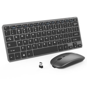 Combo de teclado y ratón inalámbricos recargables, 2,4G, Mouse ergonómico silencioso y juego de teclado - Product Image 1