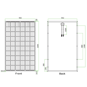 鹿特丹高效HJT单玻璃光伏电源模块350w HJT太阳能电池板异质结 - Product Image 2