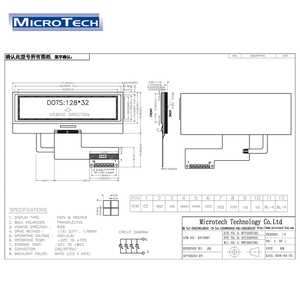 128x64 COG Display Shenzhen Original Made 12 Pin 5,0 ''LCD-Modul mit 0,8 Abstand - Product Image 6