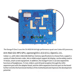 สีส้ม Pi Zero3 Zero 3 1G 1.5G 2G 4G RAM Allwinner H618 64 บิต WiFi5 + BT 5.0 ZGigabit พอร์ต LAN มินิพีซีคอมพิวเตอร์บอร์ดเดียว - Product Image 5