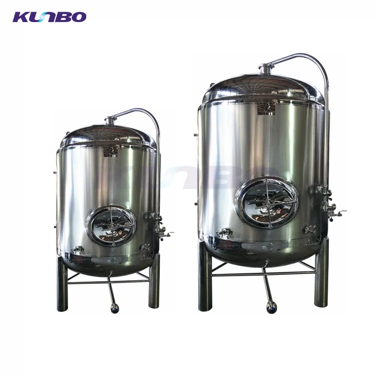 KUNBO स्टेनलेस स्टील 50-500 गैलन 2BBL-20BBL बीयर तेज ब्राइट टैंक