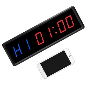 Mini Timer da palestra LED orologio da allenamento conto alla rovescia/su orologio Power Bank con Display digitale Ultra chiaro con cronometro in metallo per allenamento