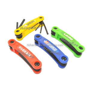 6 חתיכה torx כוכב כדור מתקפל מפתח allen ערכת עבור ספורט אופני קמפינג כלי תיקון יומי קיפול ערכת מפתח <span class=keywords><strong>hex</strong></span> - Product Image 1
