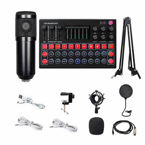 Professional Recording Studio Live Stream Usb Sound Card Live Broadcast <strong>Audio</strong> Mixer <strong>Microphone</strong> Set - Product Image 6