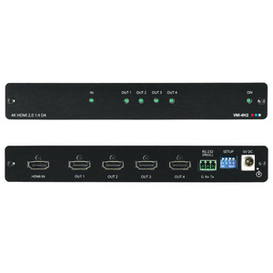 Distribuidor HDMI con función de visualización de resolución HDCP 2,2 1080p, 1:4, 4K60, 4:4:4, 1 unidad - Product Image 2