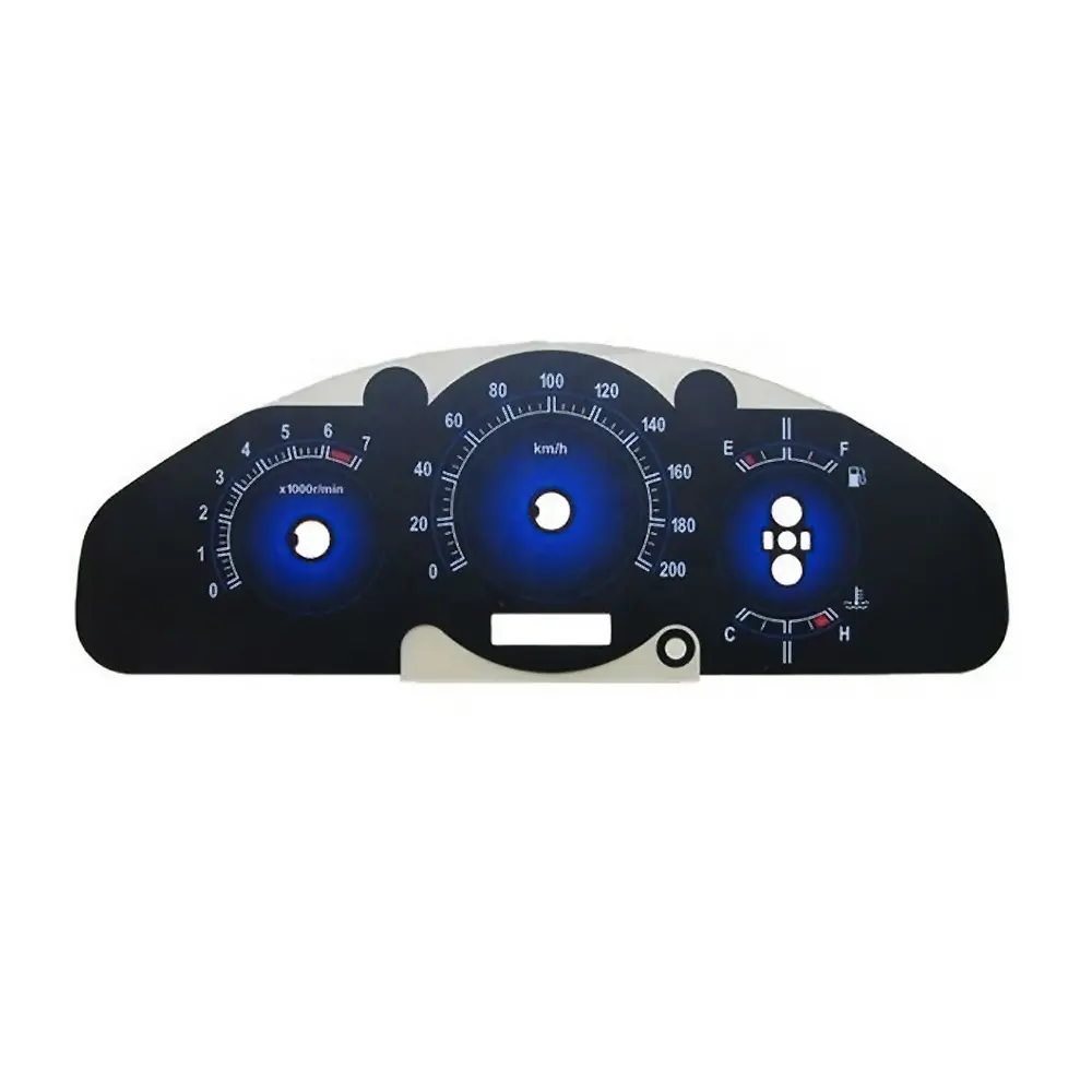 Aangepaste Dashboard Meters Overlay Led Kleur