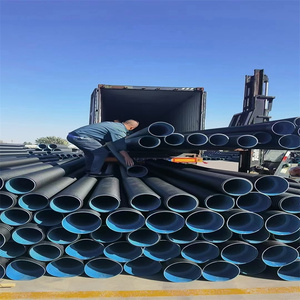 Cheap <strong>HDPE</strong> Pipe PN 0.6/0.8/1.0/1.25/1.6 <strong>HDPE</strong> Reinforced Polyethylene Corrugated Pipe, Used for Pond Irrigation Water Supply Pipe